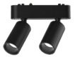 DLU TR LED SPOT 2X5W   • 3000K - 2X5W - BK   • двоен