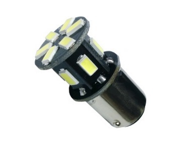 BA15s - LED Автокрушки - ULTRA - 12 x 5630 - 12V