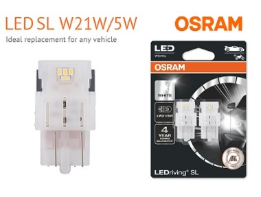 OSRAM LEDriving W21W/5W (T20) - 12V - Гаранция 4 години