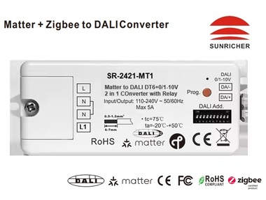 2в1 Конвертор SR-2411-MT1 ( Matter to DALI / 0/1-10V )